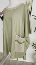 Load and play video in Gallery viewer, Oversized pale green tunic
