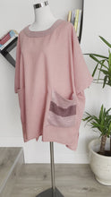 Load and play video in Gallery viewer, Oversized rose pink tunic
