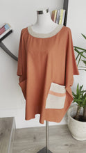 Load and play video in Gallery viewer, Oversized brick orange tunic
