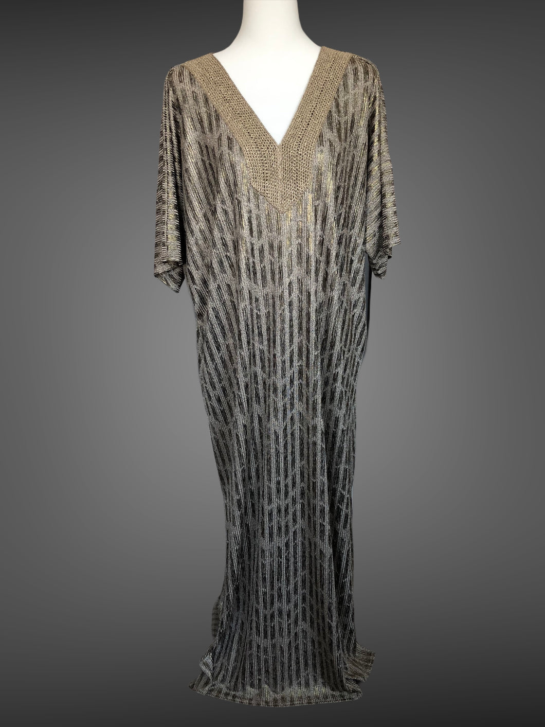 Metallic Pattern Kaftan FW20810