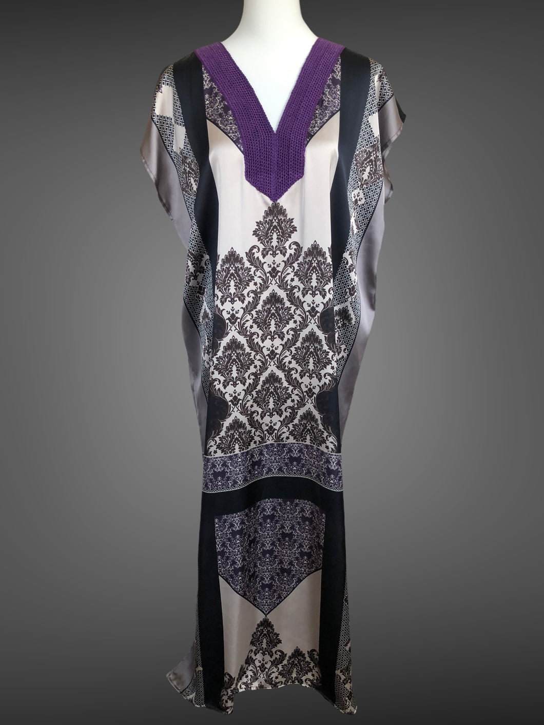 Purple Pattern Kaftan FW20950