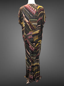 Black Pattern Kaftan FW20820