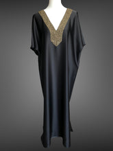 Load image into Gallery viewer, Black Satin Kaftan FW201030
