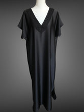 Load image into Gallery viewer, Black Satin Kaftan FW201030
