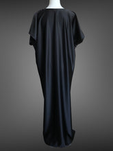 Load image into Gallery viewer, Black Satin Kaftan FW201030
