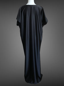 Black Satin Kaftan FW201030