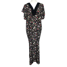 Load image into Gallery viewer, Black Flower Print Kaftan FW20330
