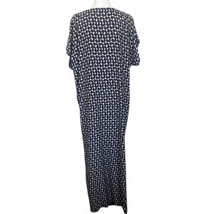 Navy Geometric Pattern Kaftan FW20280