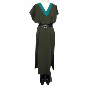 Crepe Lycra Green Kaftan FW20140