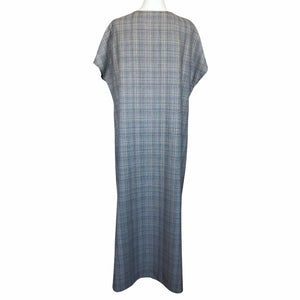 Grey Checkered Print Kaftan FW20310