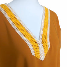 Load image into Gallery viewer, Crepe Lycra Yellow Kaftan FW20130
