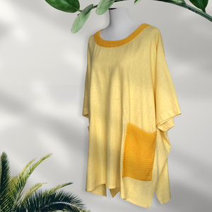 Oversized yellow tunic