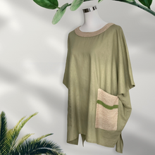 Load image into Gallery viewer, Oversized pale green tunic
